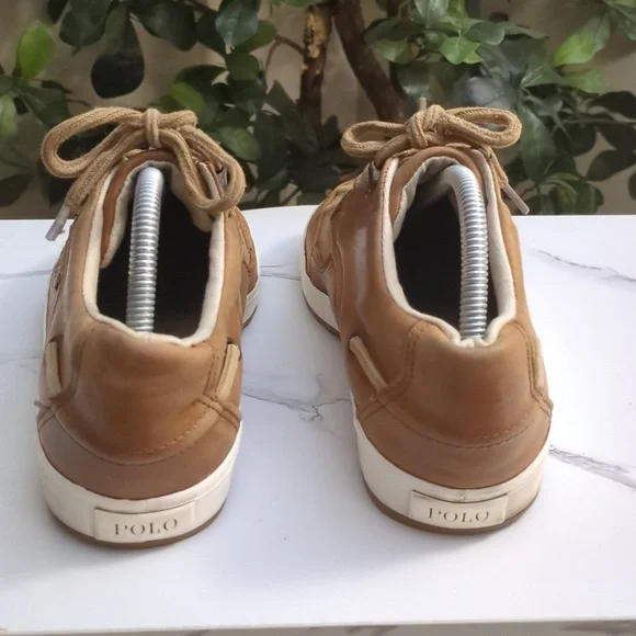 Men's Tan Leather Casual Shoes - Picture 5 of 11